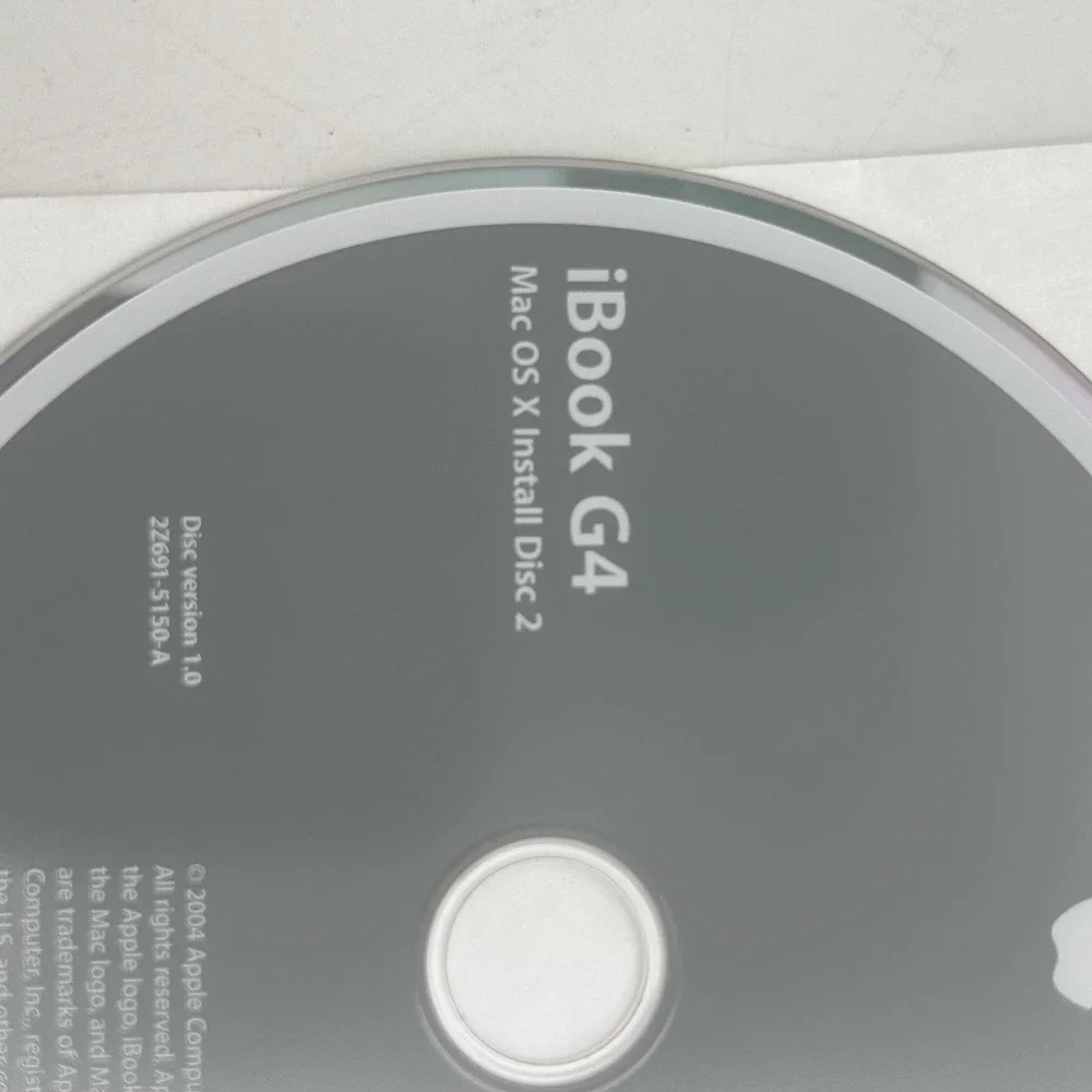 Official Apple - iBook G4 Install Disks & User Guide 10.3.5